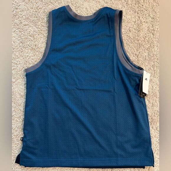 NIKE SB Basketball Jersey Top Unisex Adult Blue Gray Reversible Mesh - Picture 12 of 14